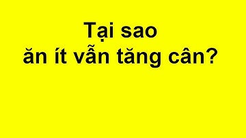 Tại sao ăn ít vẫn tăng cân