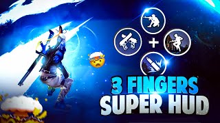 Best 3 Finger Custom HUD in FF ⛳️ | 3 Finger Custom HUD Free FIre | Top 5 best 3 Finger Custom HUD