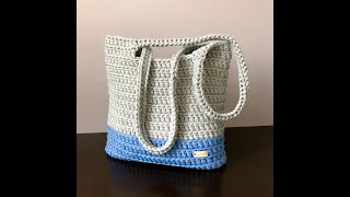 Crochet Tote Bag 2  Beginner Friendly