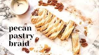 Maple Pecan Puff Pastry Braid - Easy Brunch or Dessert Recipe!