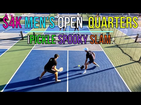 $4K Men’s Open Quarterfinals | Pailet(∞) & Baca(5.8) vs Vayo(4.9) & Hoy(4.9) | iPickle Spooky Slam 👻