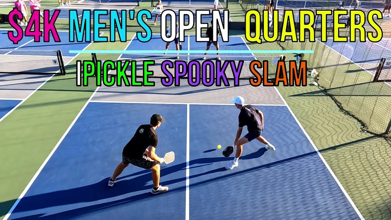 $4K Men’s Open Quarterfinals | Pailet(∞) & Baca(5.8) vs Vayo(4.9) & Hoy(4.9) | iPickle Spooky Slam 👻