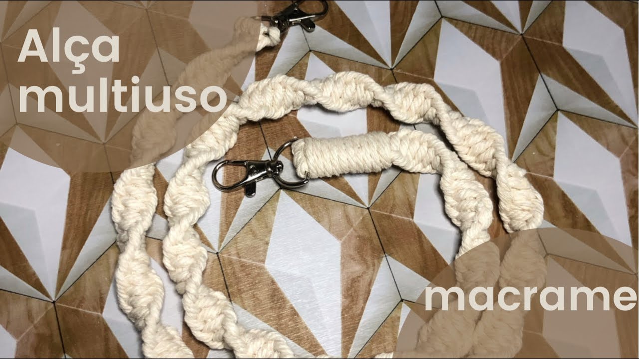 Alça multiuso Macrame #artesanato #handmade #diy #craftsmanship #bag strap#bolsa#bags