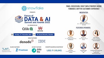 Future of Data & AI Summit & Awards 2022 - Panel Discussion: Right Data Strategy aiding