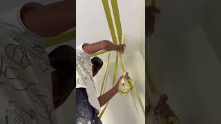 💥New ceiling design art 🧡🏠✅ #homepainting #design #colors #viral 🙏