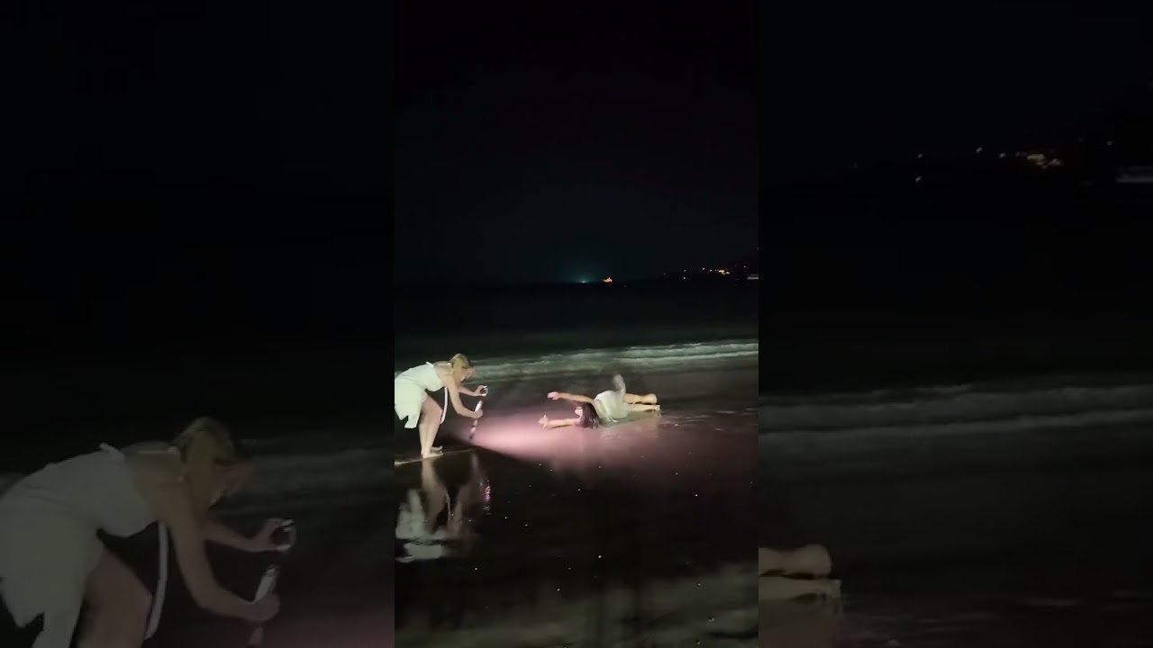 Editing our vacation like a horror movie #beach