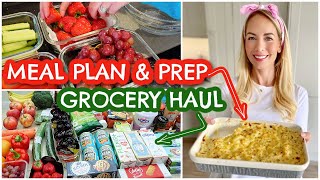 MEAL PLAN, MEAL PREP & GROCERY HAUL |  FAMILY OF 5  EASY MEALS  |  Emily Norris