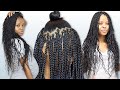 Watch Me Do My Own Boho Box Braids 9 Months Pregnant!