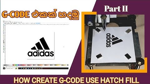 How G-Code Create Use Hatch Fill Arduino CNC Mini Plotter Part 2 #srilanka #plotter #gcode