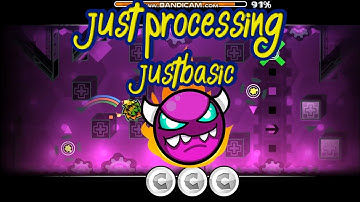 Just Processing By JustBasic ( All Coins ) | Geometry Dash 2.11