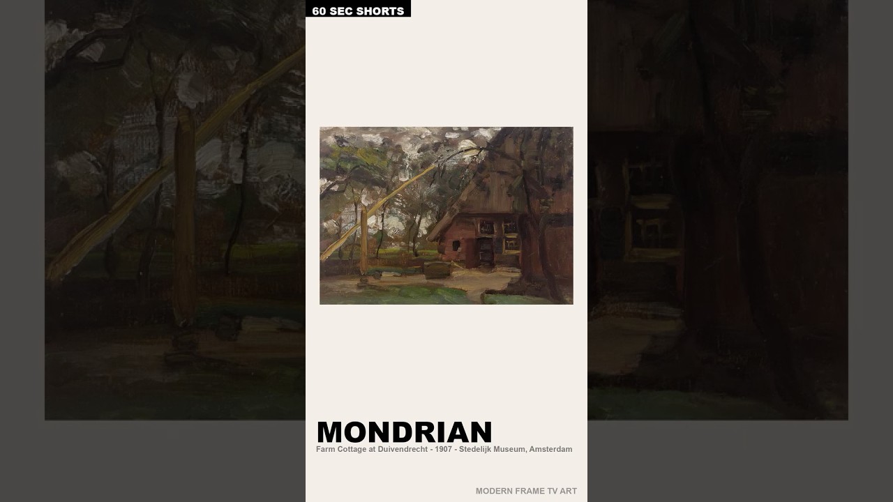 Piet Mondrian, Farm Cottage at Duivendrecht YouTube Short thumbnail