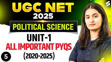 UGC NET Political Science Unit 1 | UGC NET Political Science Previous Year Questions #5 By Kiran