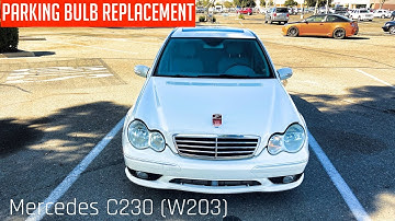 How To Change Parking Bulb on Mercedes C230 W203 | Replace Parking Lamp