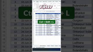 EXCEL HACKS 10+ New Execl HACKS Here #shorts #viralshorts #video #excel #hack #tips #dataentrytips