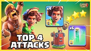 Best TH17 Attack Strategy is RC Charge Root Rider ❗ This Army is Very Strong and Stable
