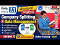 Company Splitting & Data Management in Tally Prime 7.1
