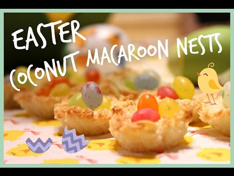 Healthy Easy Coconut Almond Macaroon Nests | Easter 🐣 | IevaBakes