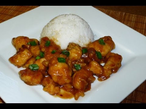 Pollo en Salsa de Naranja, comida China