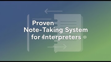 Note-Taking System for Interpreters