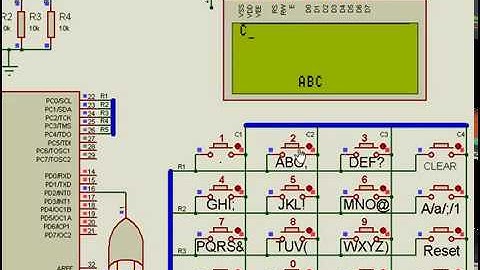 Alpha Numeric Keypad in Proteus