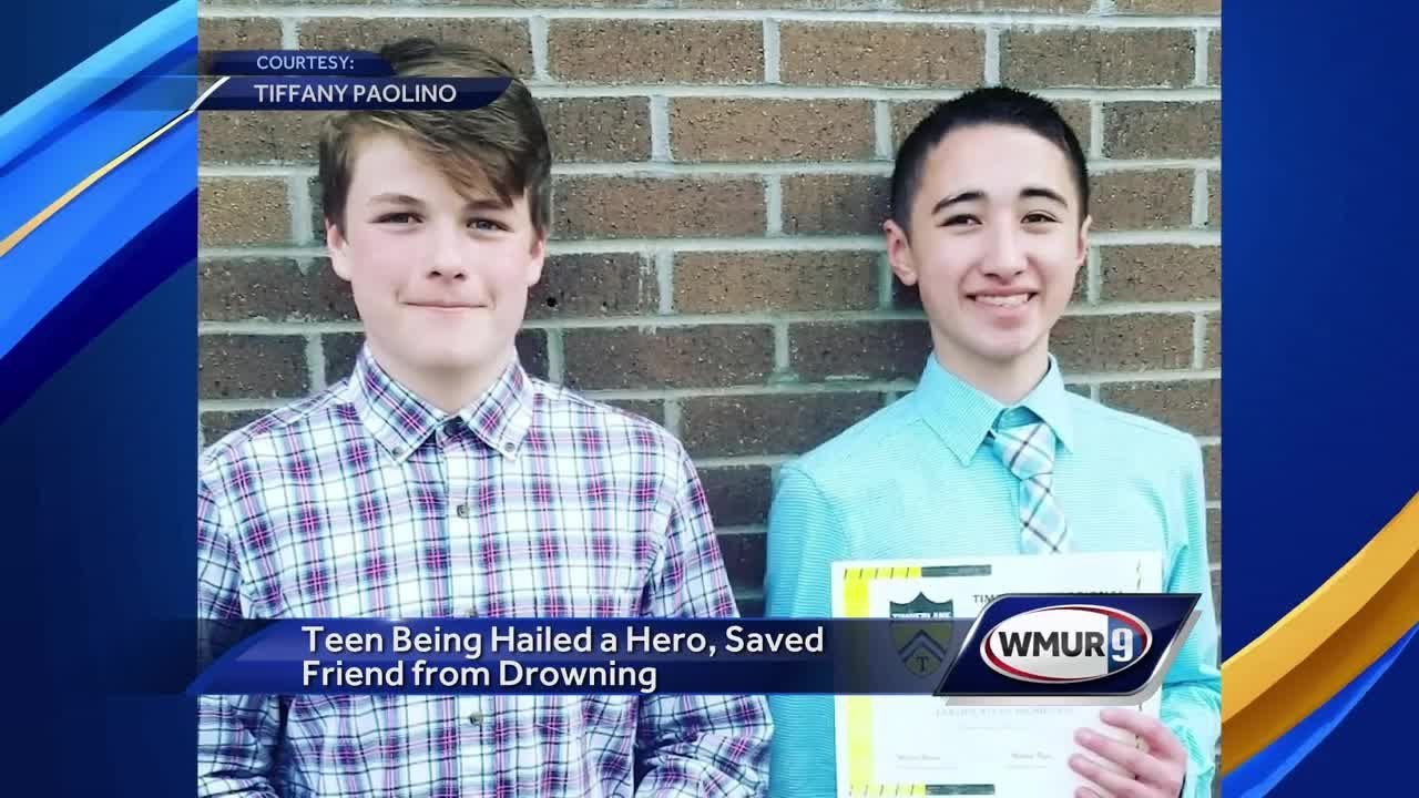 Teenager being hailed as hero after saving his friend from drowning