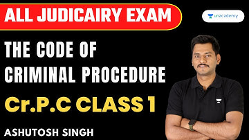 The Code of Criminal Procedure | CPC | Demo Class 1 | Ashutosh Singh | Judiciary Exam