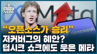 엔비디아 시총 6000억달러 증발할 때 되레 주가 오른 메타…딥시크는 메타의 위협일까 천군마마일까 | 송영찬의 실리콘밸리나우