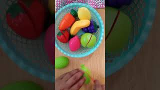 ASMR Toy Fruit Cutting 🍓 Insanely Satisfying Crunch Sounds 🔥 Pure Relaxation 😍 #Shorts
