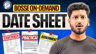 BOSSE On Demand 2026 🔥 Big Update | Datesheet, Assignment & Practical