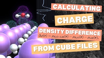 How to calculate CHARGE DENSITY DIFFERENCE using CUBE Files? [TUTORIAL]