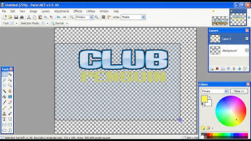 How to Make the Club Penguin Logo on Paint.NET