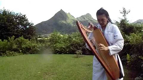 Amazing Grace therapeutic harp play by Dr. Elizabe...