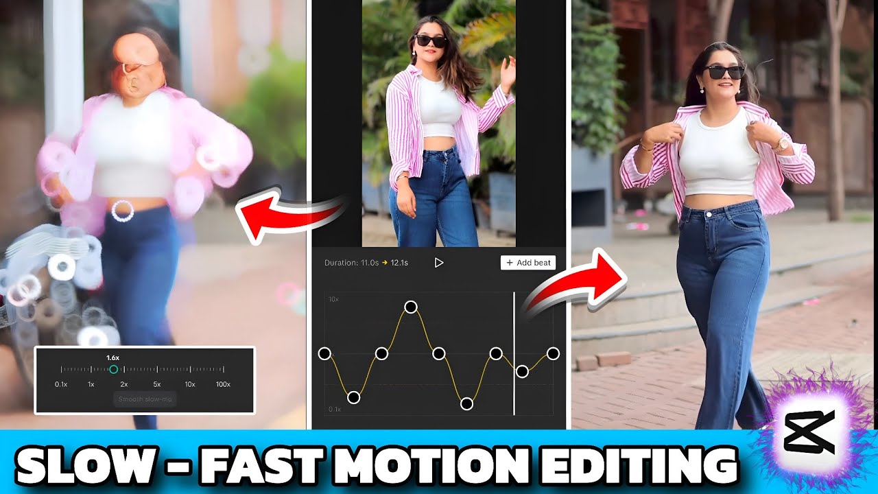 Smooth Slow Motion + Blur Effect Editing In Capcut | Blur Effect Slow Fast Motion Editing Tutorial