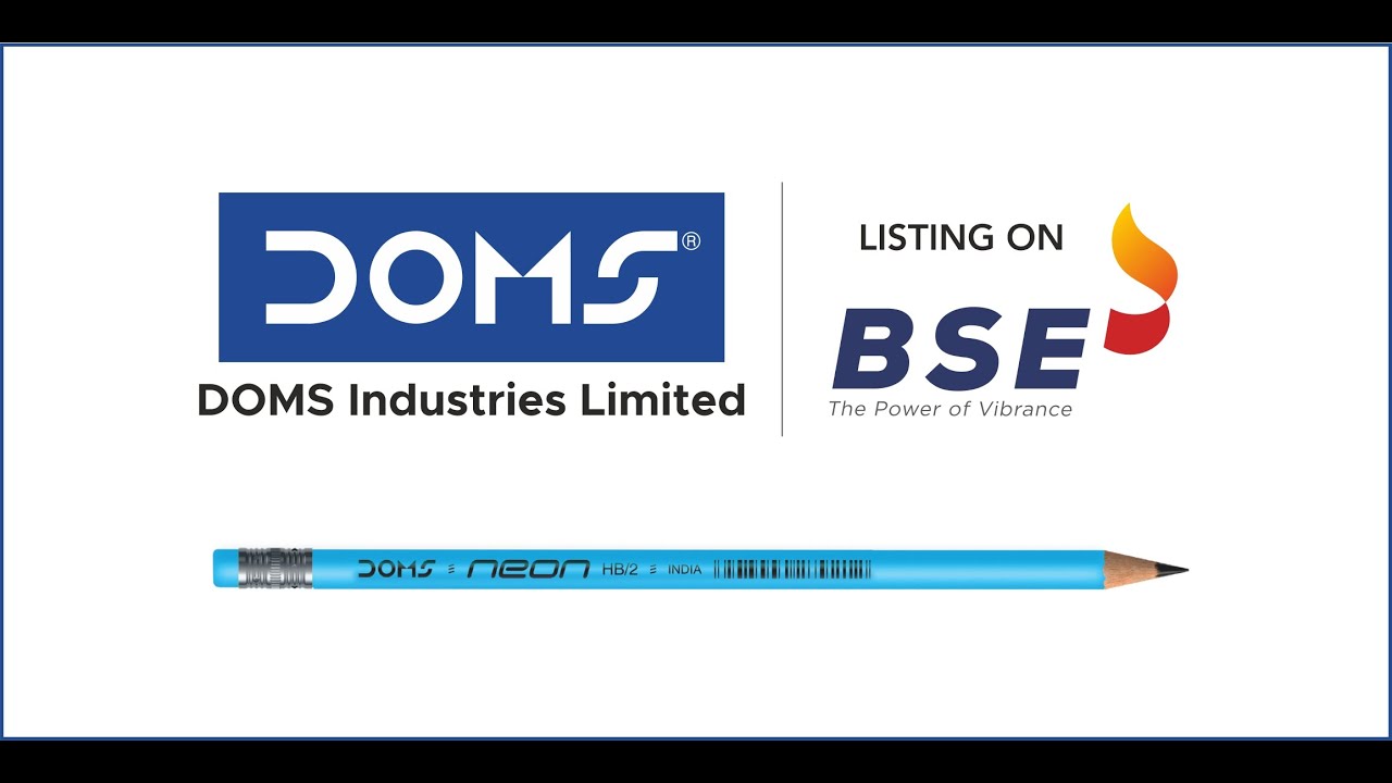 Listing Ceremony of DOMS Industries Limited at BSE. - YouTube