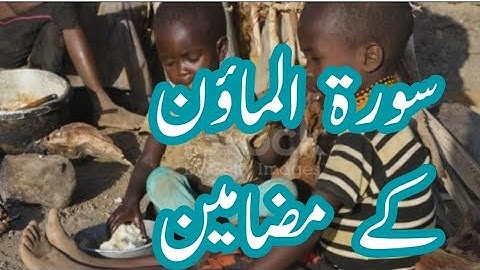 سورة الماؤن کے مضامین SUBJECTS OF SORAH AL MAOON