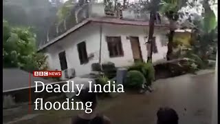 Weather Events 2021 - Kerala flooding and rescue attempts (India) - BBC News - 19th October 2021