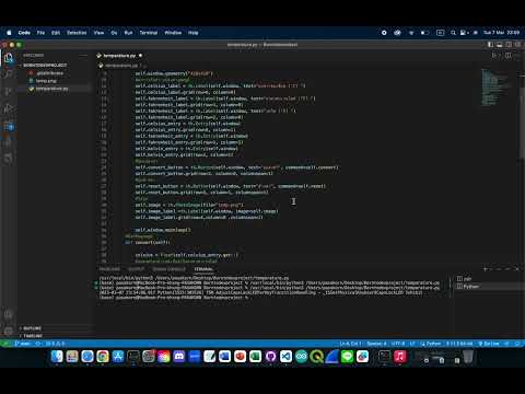 โปรแกรมแปลงค่าอุณหภูมิด้วยภาษาไพธอน : Python temperature conversion program : Python GUI