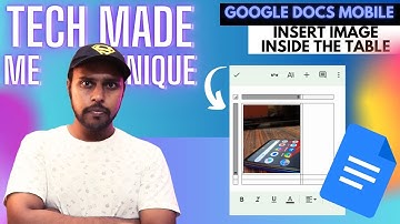 How to insert image inside the table in google docs mobile | google docs mobile