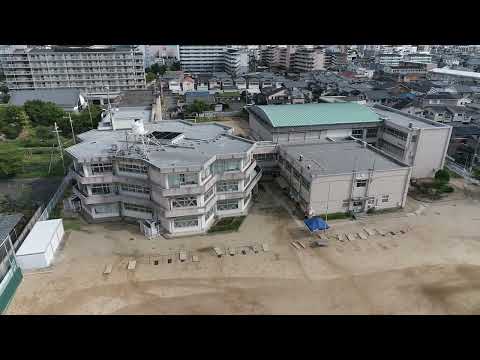 岸和田市市制100周年記念撮影　新条小学校