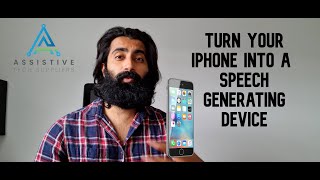 Your iPhone is an SGD ( Speech Generating Device ) !!! - Content by Assistive Tech Suppliers