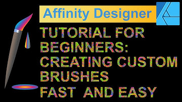 Affinity Designer tutorial for beginners: creating custom brushes. Fast and easy technique.