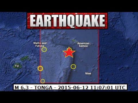 M 6.0 EARTHQUAKE - TONGA - June 12, 2015