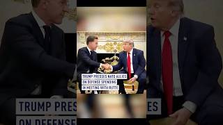 Trump presses NATO allies on defense spending in meeting with Rutte