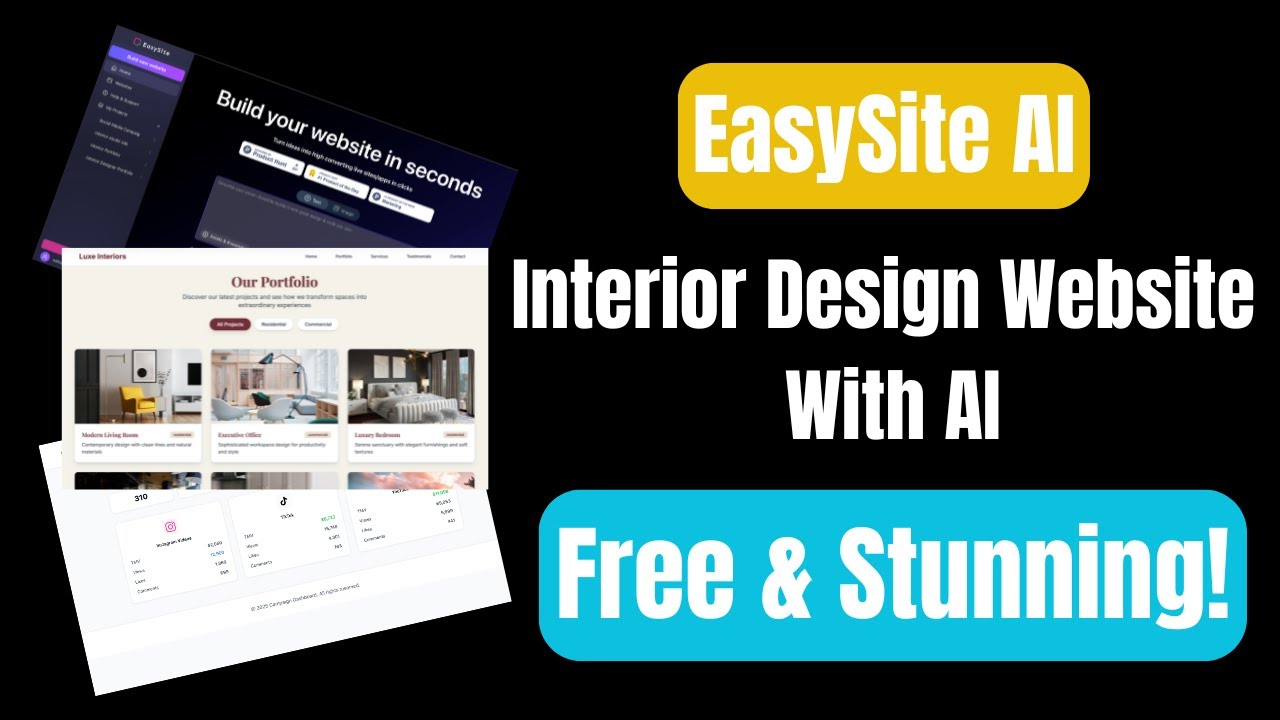 Create a Stunning Interior Design Portfolio Website with Easysite AI ...
