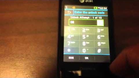 Pantech 6020 "swift" network unlock