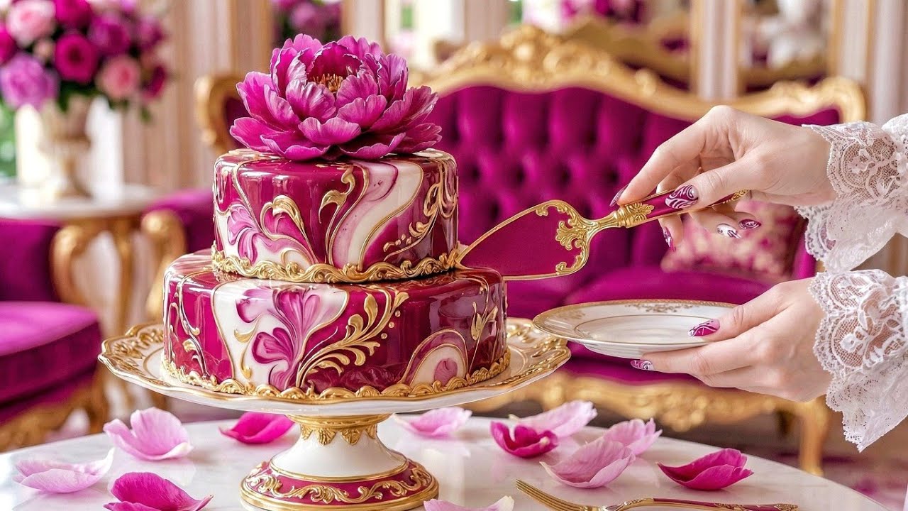 Blooming Floral Tea Room Tour & Elegant Cakes | Visual ASMR AI #roomtour #interiordesign #aiart 