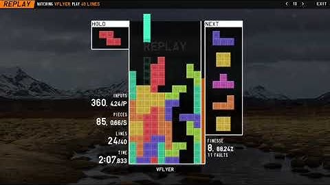 [TETR.IO] Obtaining the 20TSD Badge (40L Edition)