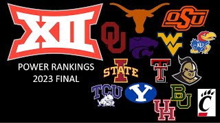 Big 12 Power Rankings 2023 Final