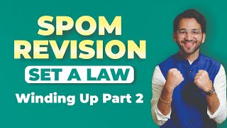 Winding Up Revision | Part 2/2 | SPOM Set A Law Revision CA Final by Shubham Singhal