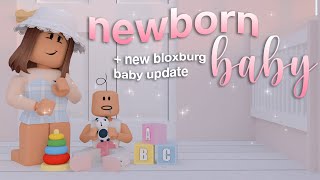 REALISTIC NEWBORN Baby Morning Routine (NEW BLOXBURG BABY UPDATE!) | Roblox Bloxburg Roleplay